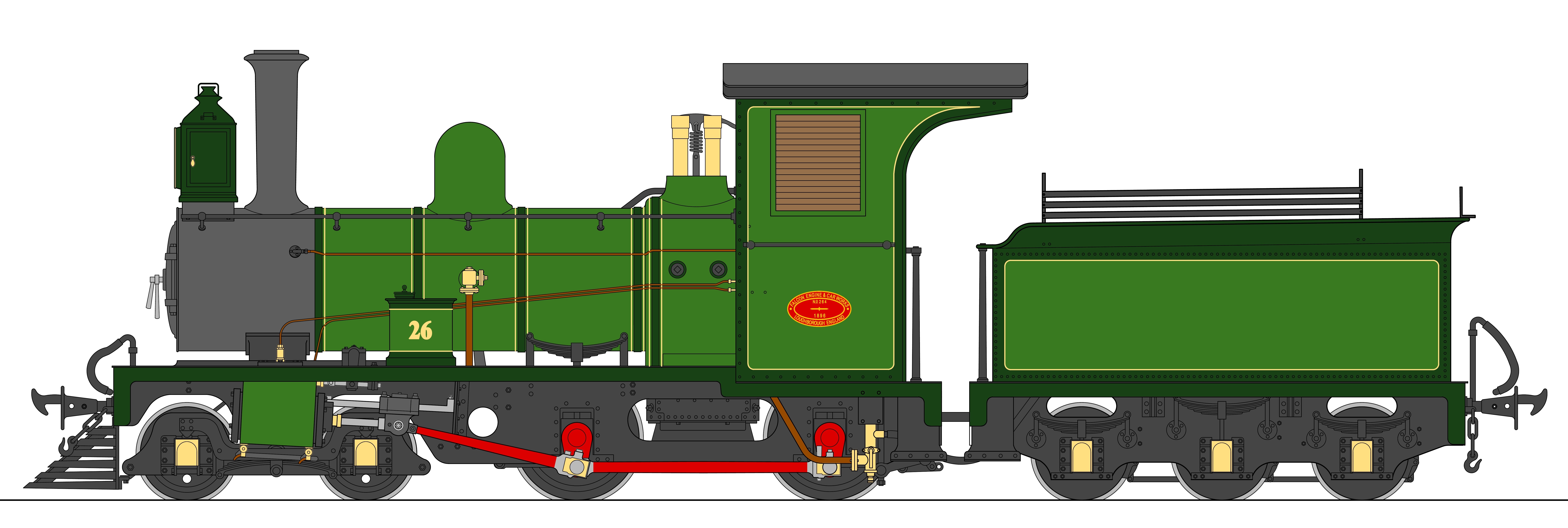 Freelance Live Steam KIT Accucraft Trains Ruby 0-4-0 