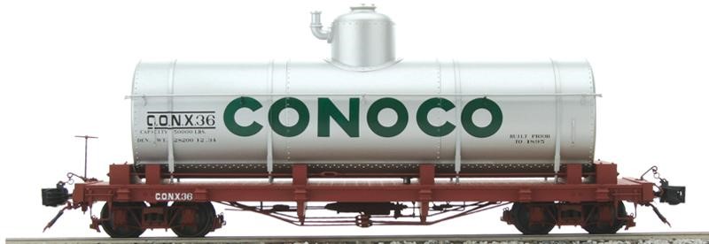 Conoco Black #36  MIB Accucraft AM52-049X On30 Tank Car 